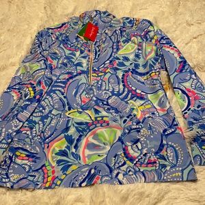 lilly half zip new with tags